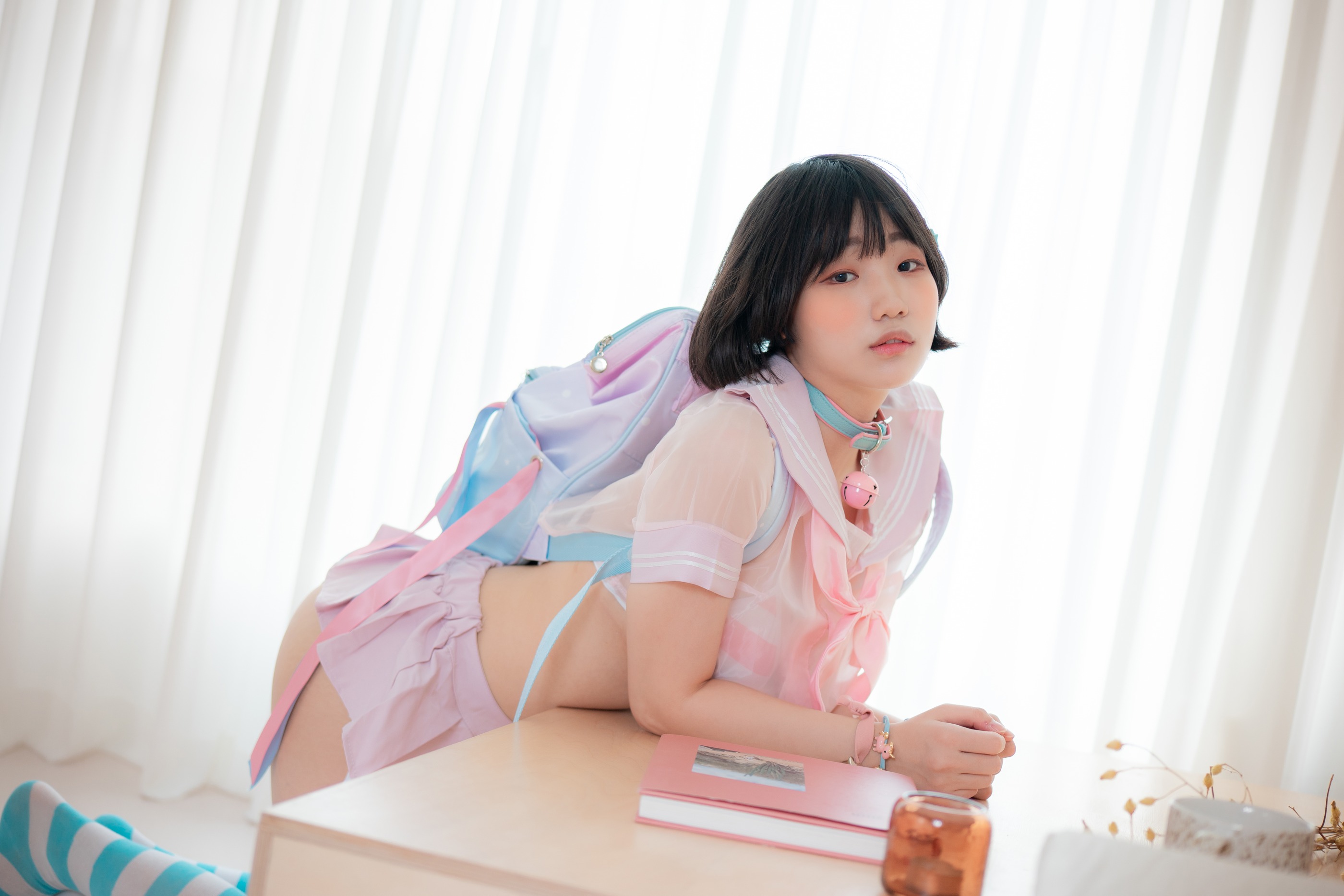 图片[1]-Mimmi(밈미) – NO.004 CreamSoda-Belt choker[48P]-XikXak